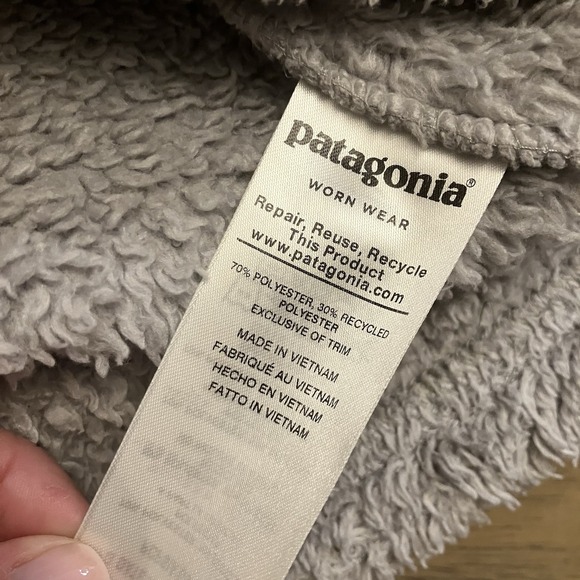 Patagonia Jacket Womens Small Fuzzy Fleece Sweater‎ Los Gatos Outdoors Pullover - Picture 5 of 8